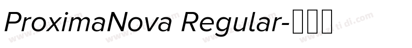 ProximaNova Regular字体转换